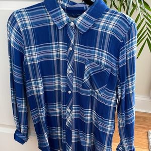 Rails blue flannel